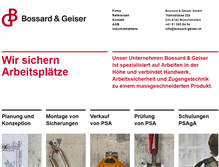 Tablet Screenshot of bossard-geiser.ch